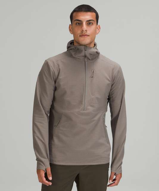 Lululemon - Cold-Terrain Mesh-Trimmed Jersey Half-Zip Hooded