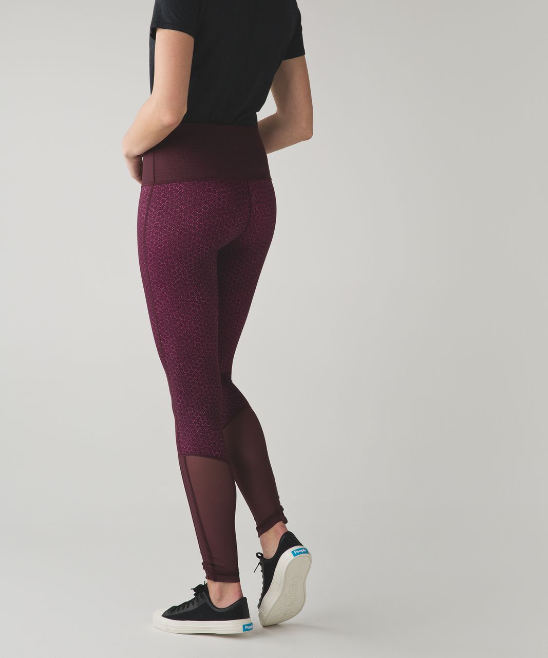 Lululemon Sweaty Endeavor Tight - Star Pixel Raspberry Bordeaux Drama / Bordeaux Drama