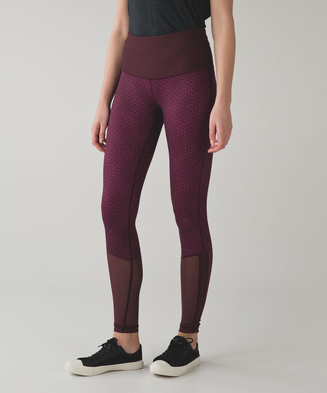 Lululemon Sweaty Endeavor Tight - Star Pixel Raspberry Bordeaux Drama / Bordeaux Drama