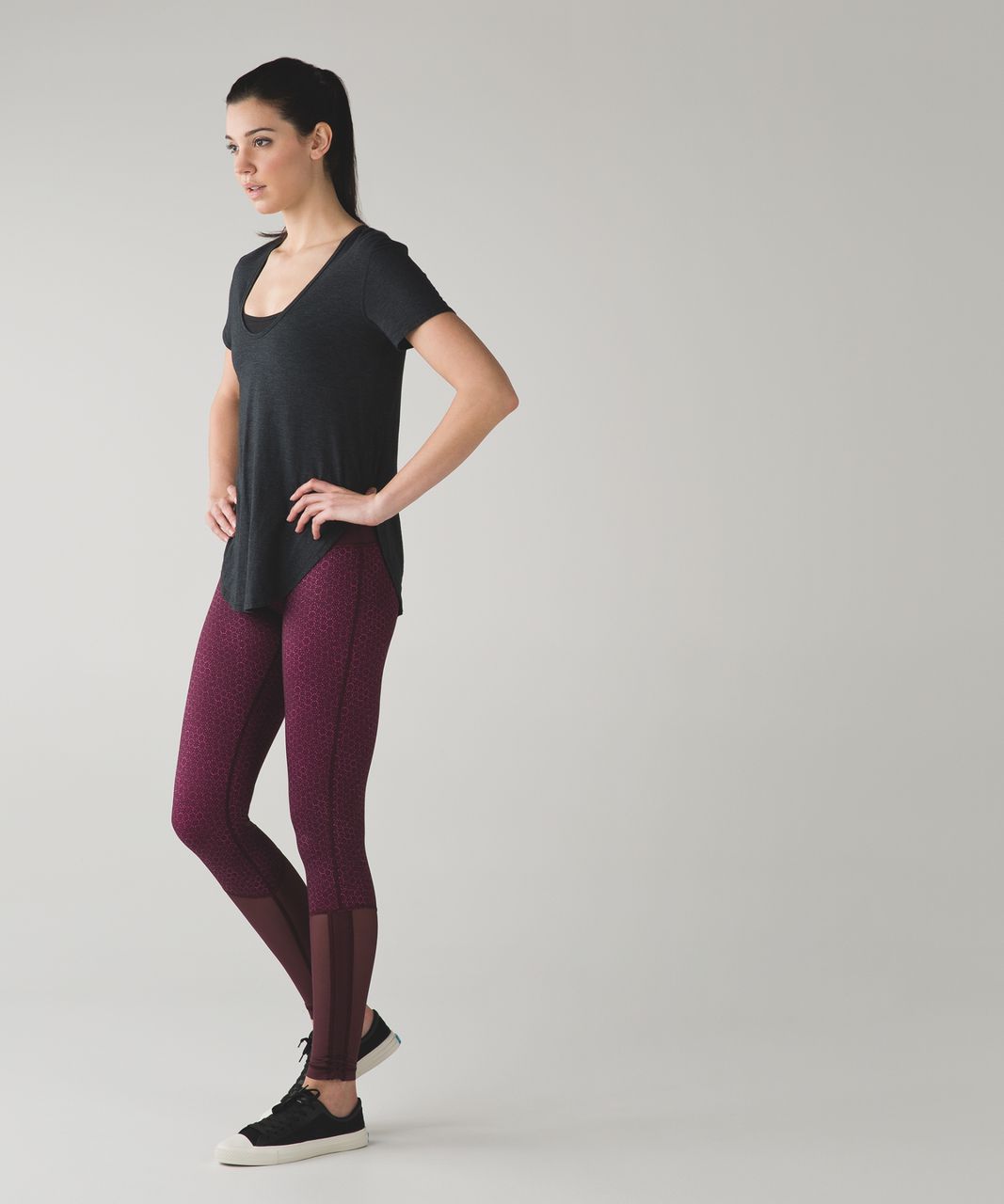 Lululemon Sweaty Endeavor Tight - Star Pixel Raspberry Bordeaux Drama / Bordeaux Drama