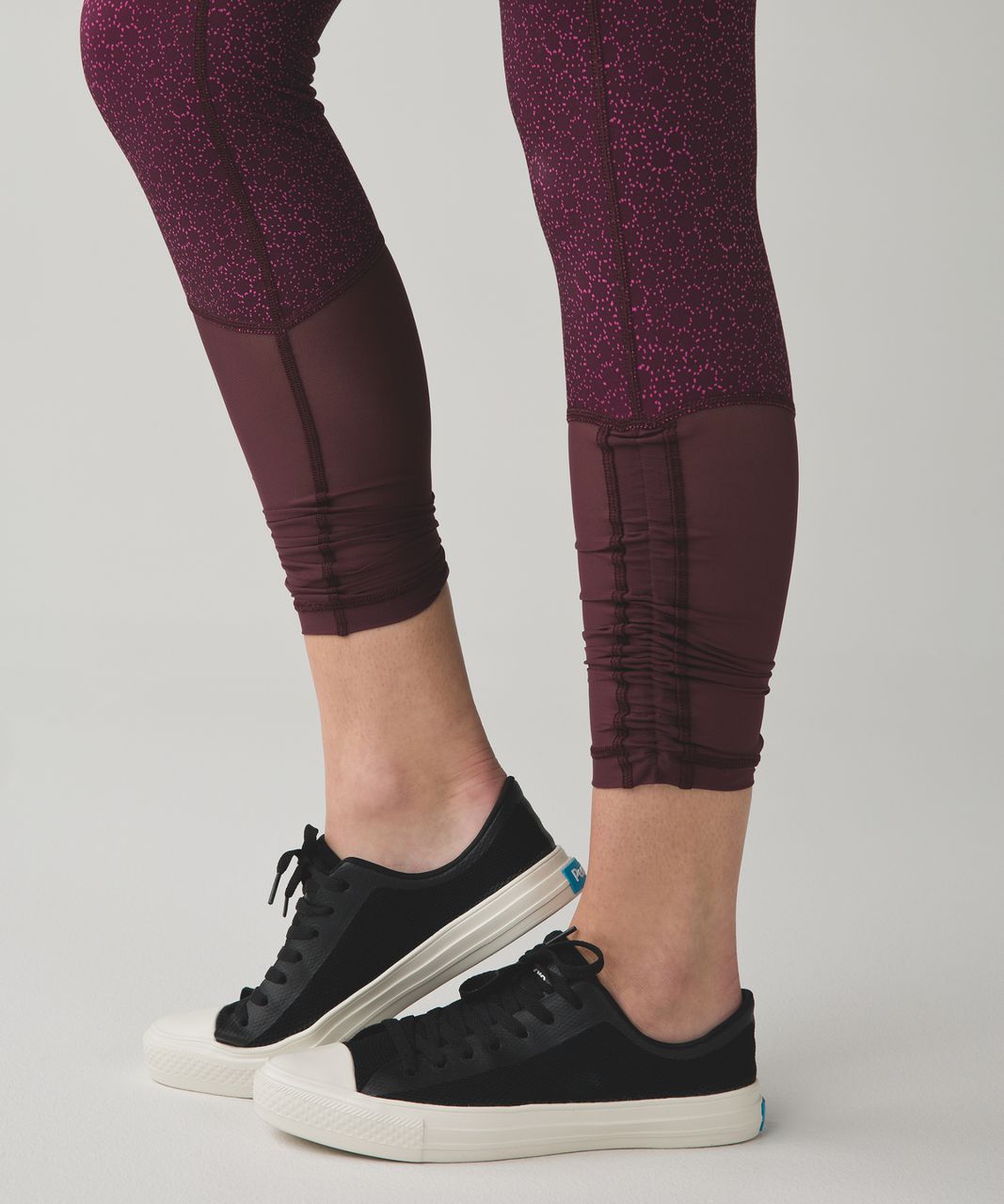 Lululemon Sweaty Endeavor Tight - Blooming Pixie Raspberry Black / Black -  lulu fanatics