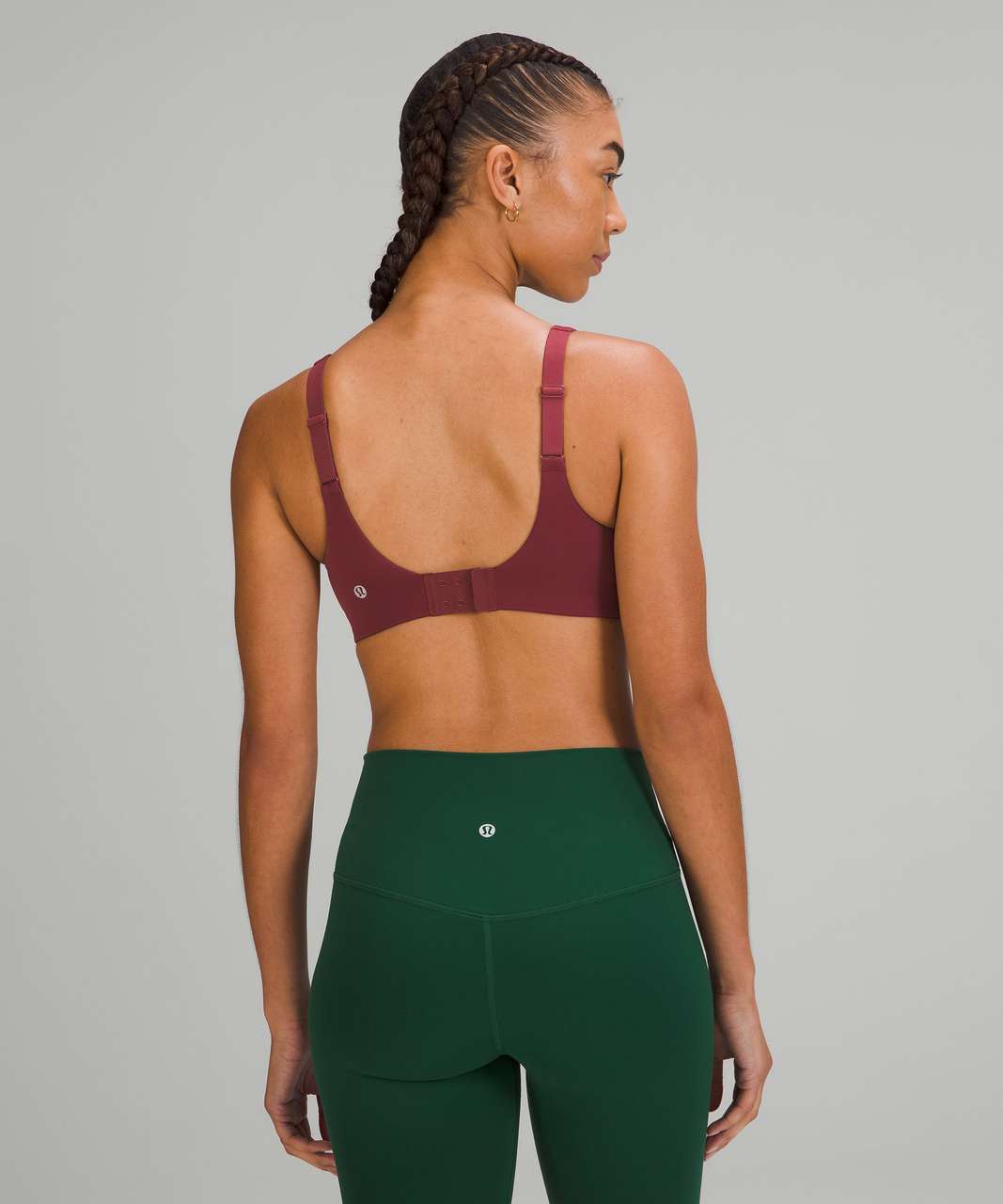 Lululemon In Alignment Straight-Strap Bra *Light Support, C/D Cup - Mulled Wine