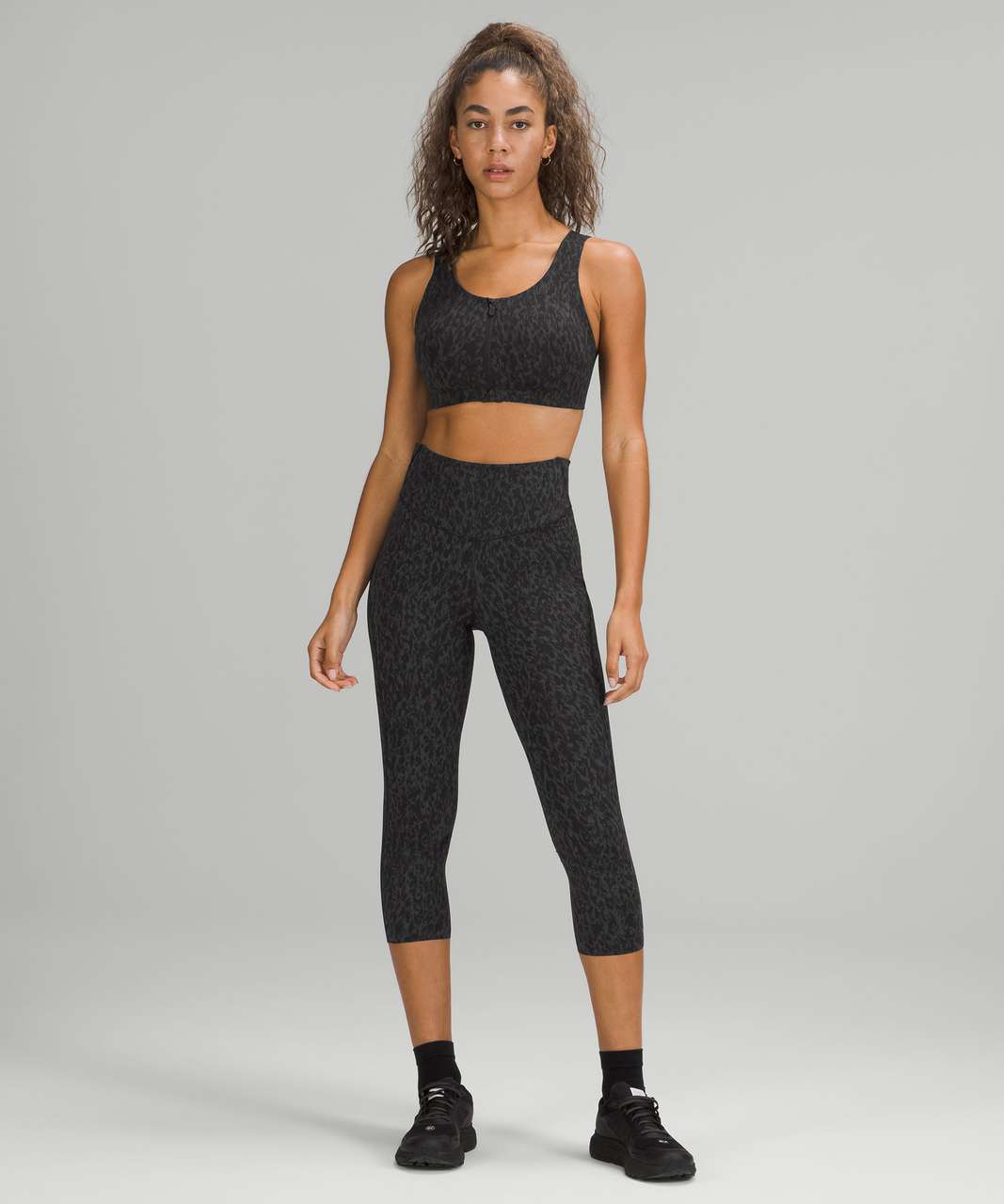 LULULEMON ENLITE FRONT-ZIP Bra High Support A-DDD(E) Cups_LC Mini WP Black  Multi £44.99 - PicClick UK