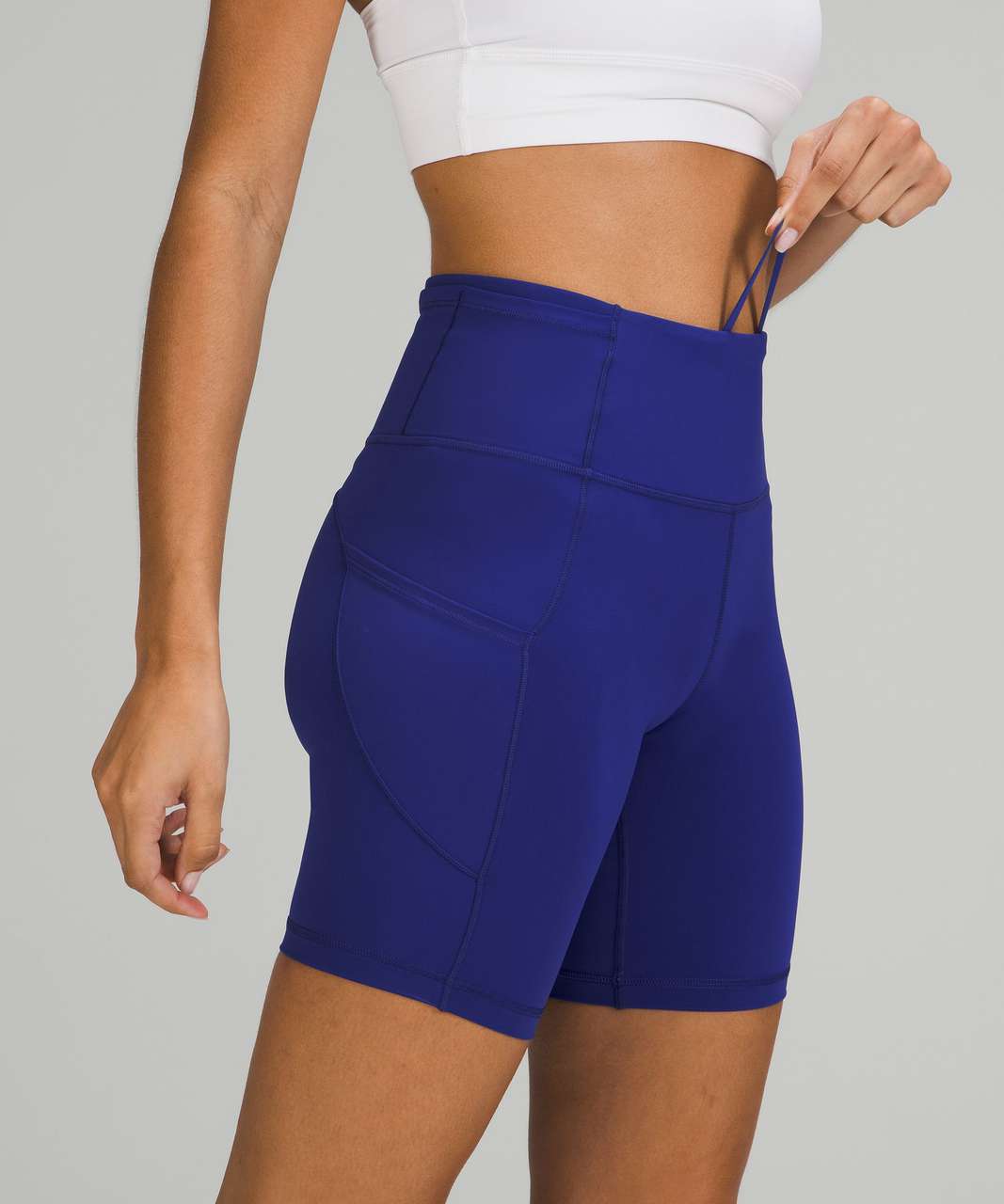 Lululemon Fast and Free High-Rise Short 8 - Larkspur - lulu fanatics