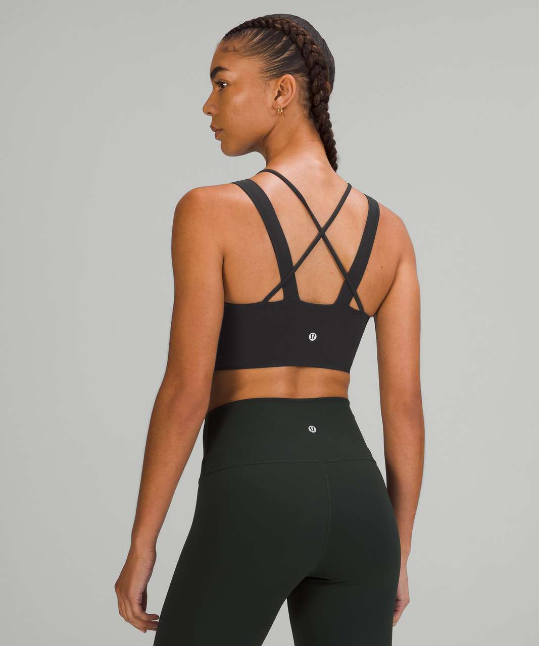 Lululemon Like a Cloud Longline Bra *Light Support, D/DD Cup - Black - lulu  fanatics