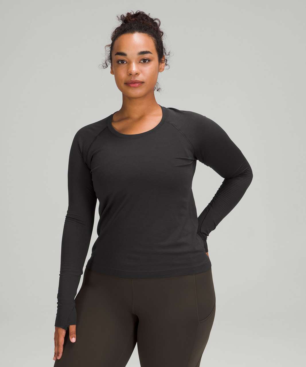 Lululemon Swiftly Tech Long-Sleeve Shirt 2.0 - Kelly Green / Kelly Green -  lulu fanatics