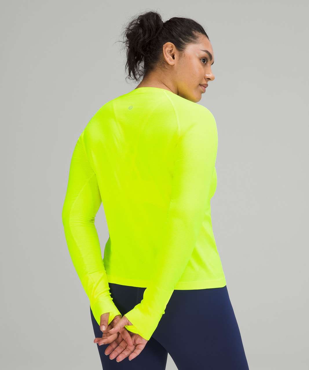 Lululemon Swiftly Tech Long Sleeve Shirt 2.0 *Race Length - Highlight Yellow  / Highlight Yellow - lulu fanatics