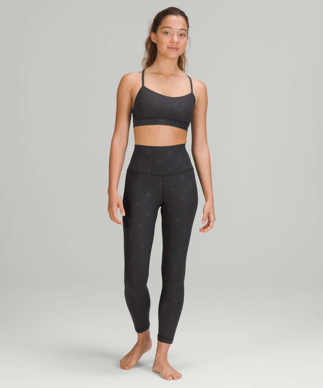 Lululemon Align High-Rise Pant 25 - Yogo Emboss Black / Black - lulu  fanatics