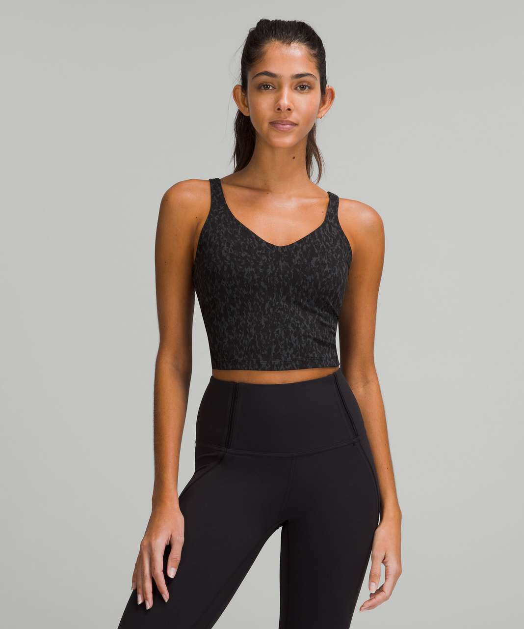 Lululemon Align Tank Top Crop in Black Dot 6, Women's Fashion