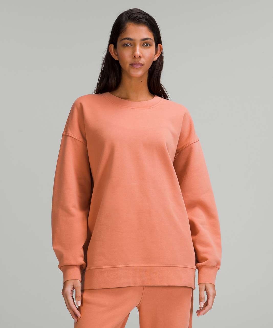 Lululemon Perfectly Oversized Crew - Pink Savannah - lulu fanatics