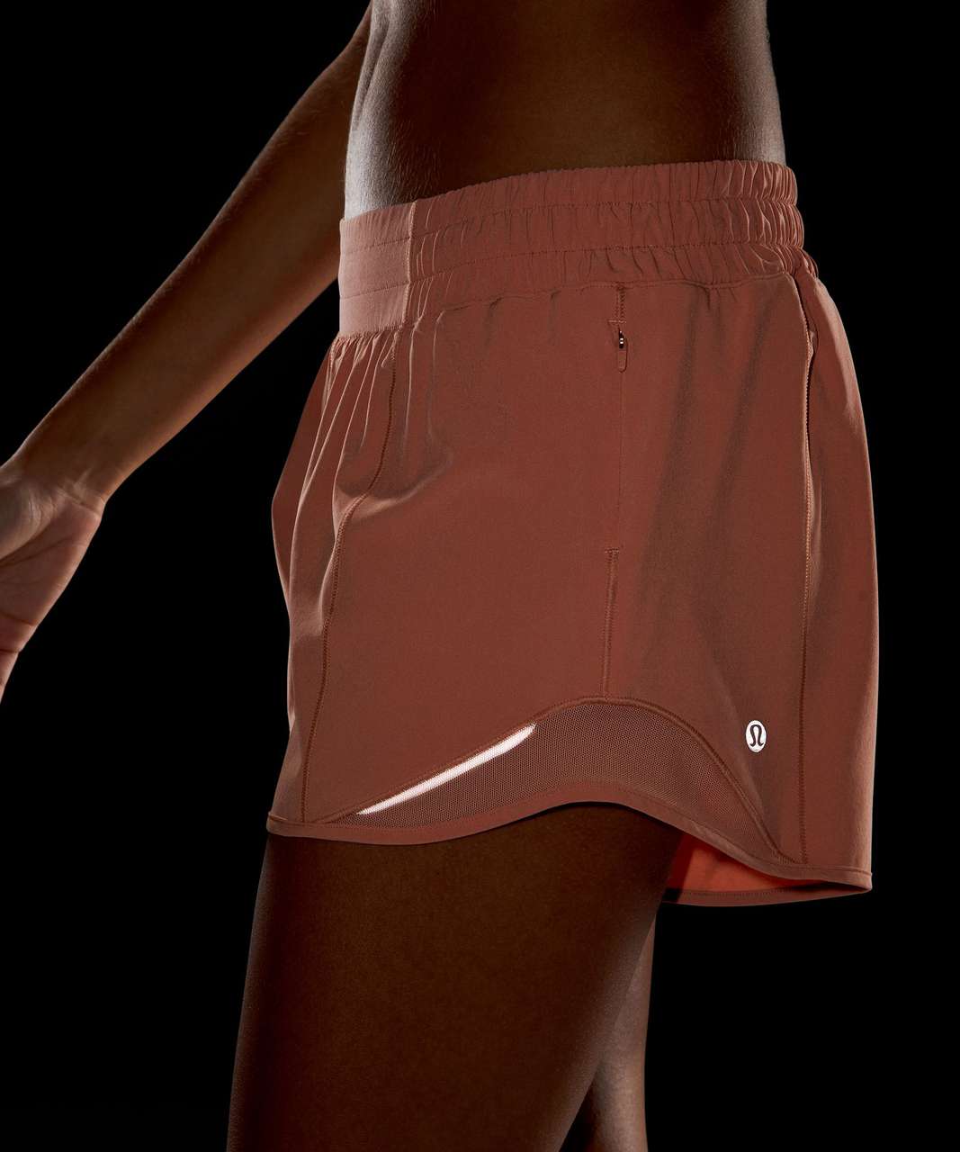 Lululemon Hotty Hot Low-Rise Lined Short 4" - Pink Savannah