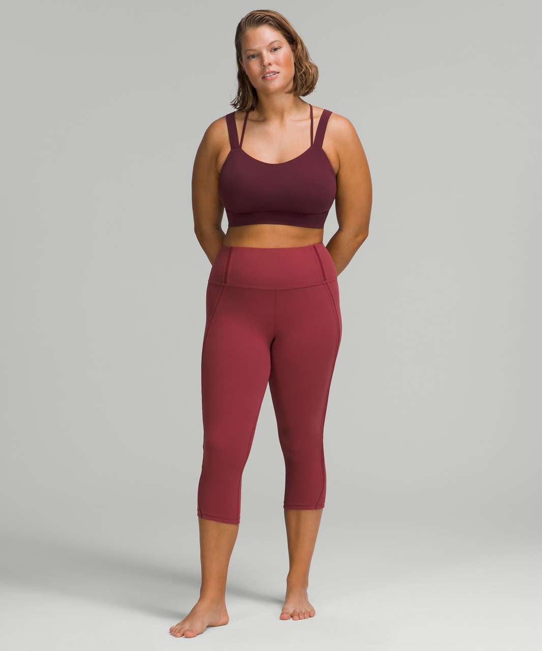 Lululemon Like a Cloud Longline Bra *Light Support, D/DD Cup - Cassis