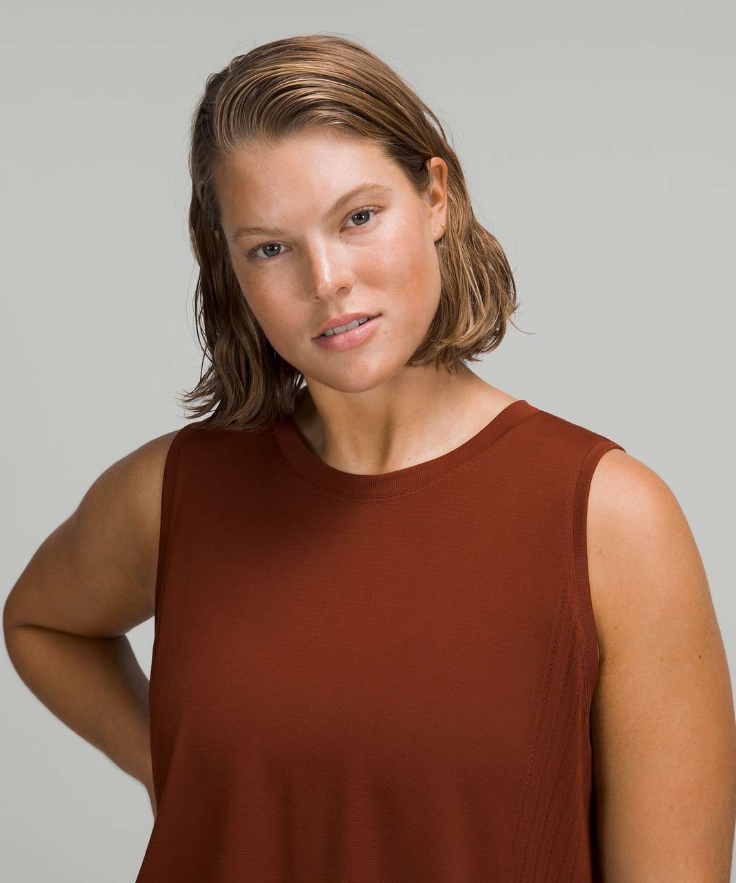 Lululemon Train to Be Tank Top - Date Brown / Date Brown