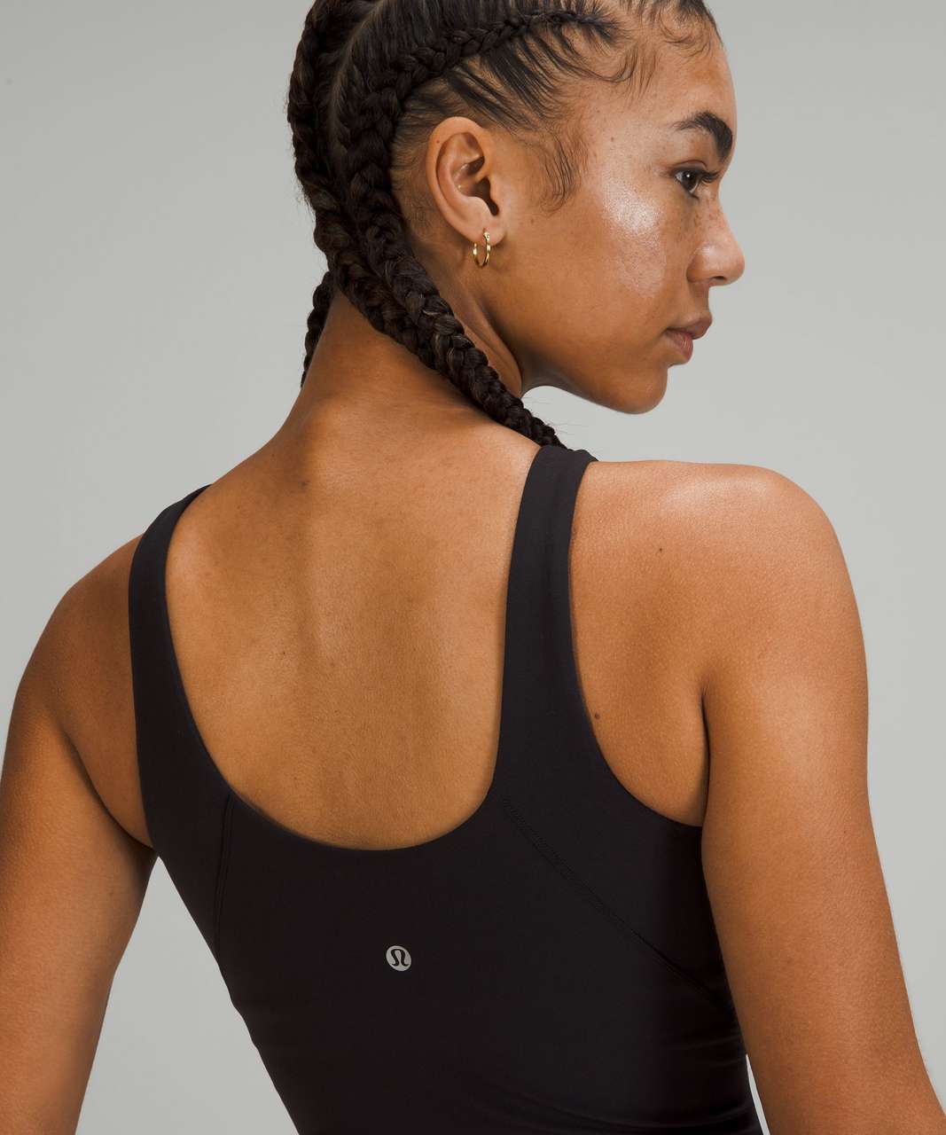 Lululemon Align Ribbed High-Neck Tank Top - Black - lulu fanatics