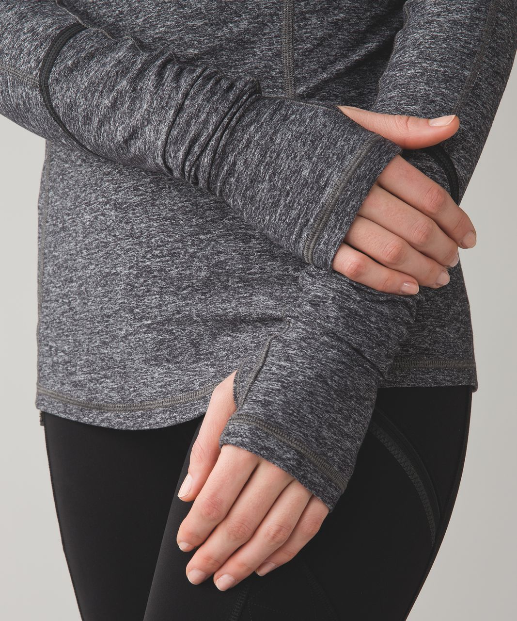 Lululemon Warm It Up Long Sleeve - Heathered Black