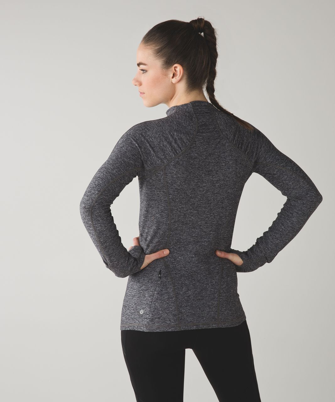 Lululemon Warm It Up Long Sleeve - Heathered Black