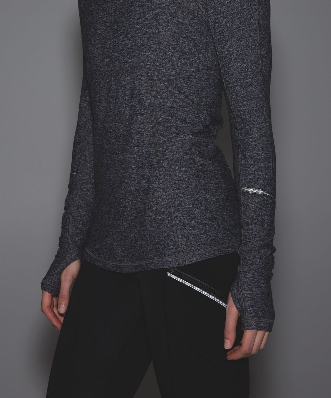 Lululemon Warm It Up Long Sleeve - Heathered Black