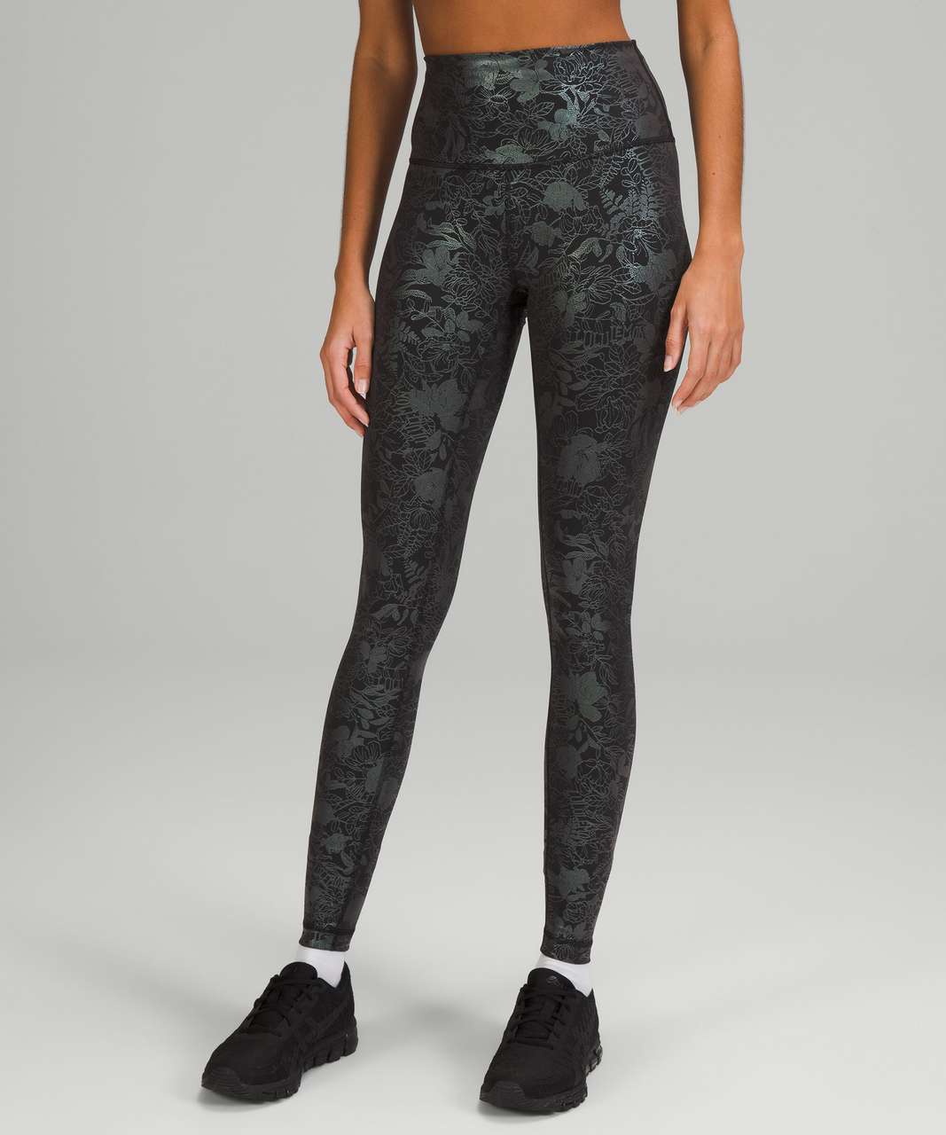 Lululemon Reveal Tight *Lattice Paisley 28 - Black - lulu fanatics