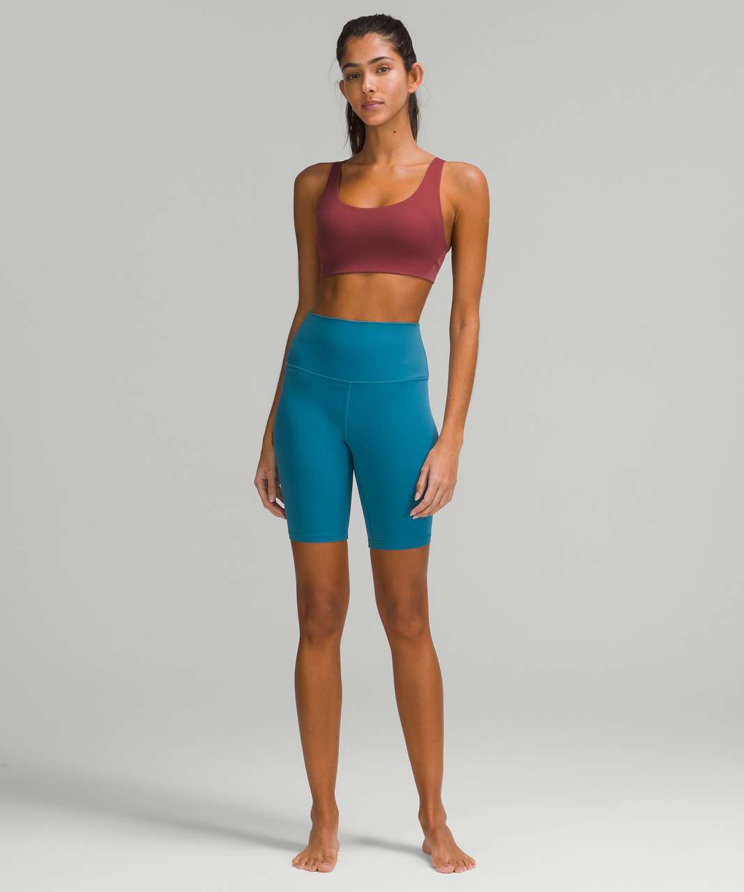 Lululemon In Alignment Straight-Strap Bra *Light Support, A/B Cup - Mulled Wine