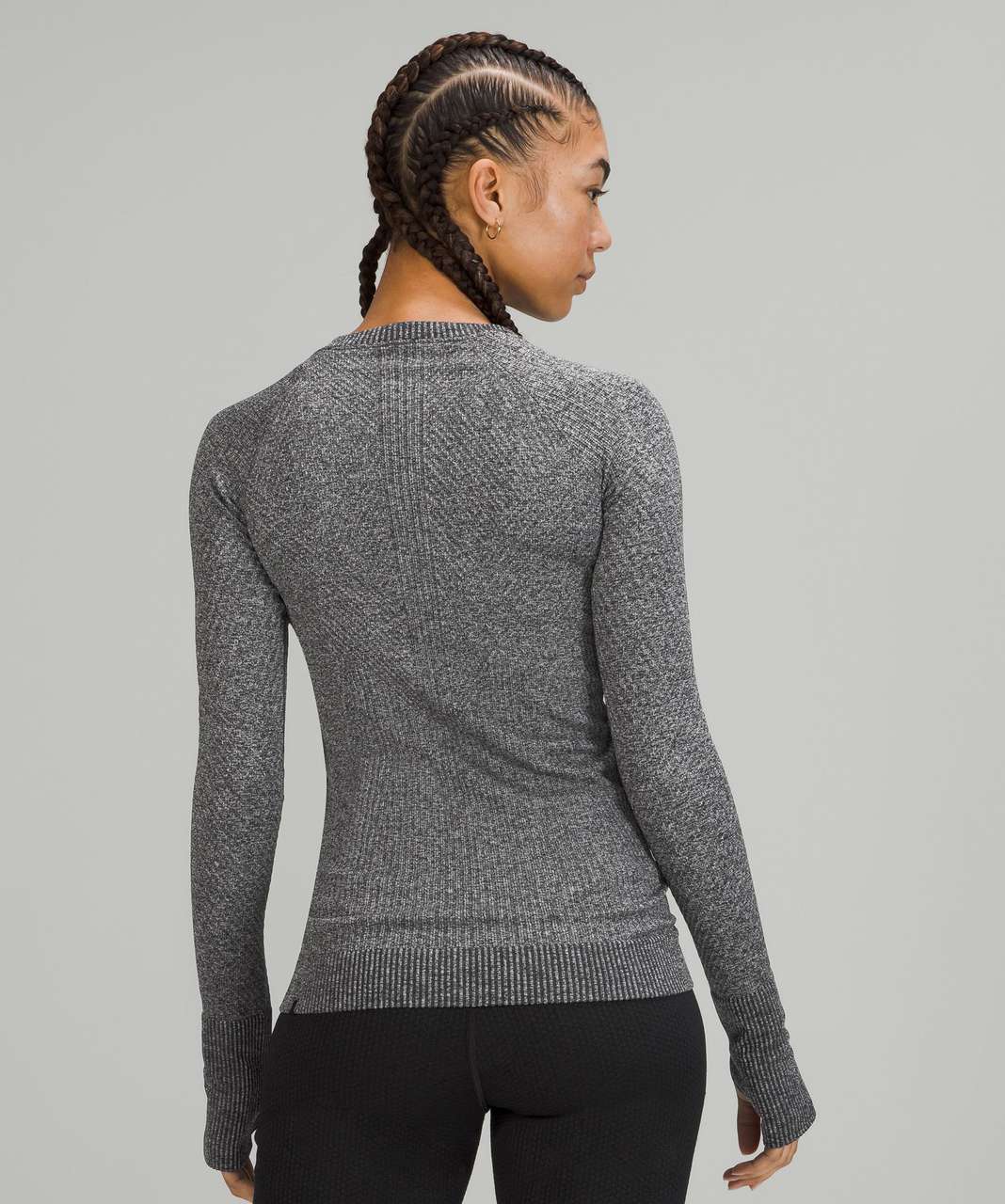 Lululemon Rest Less Pullover - Black / White - lulu fanatics