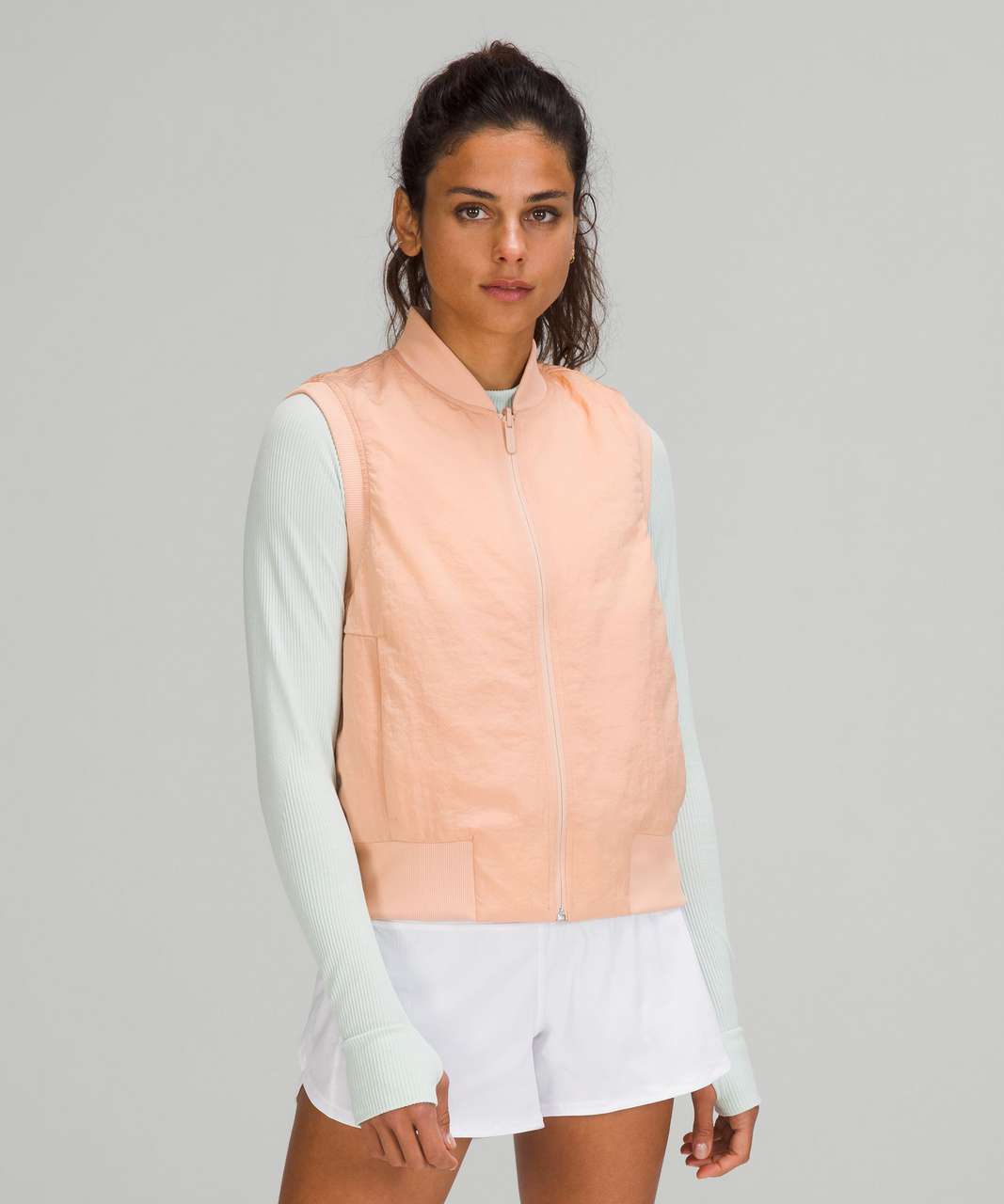 Lululemon Non-Stop Bomber Vest - Bleached Apricot