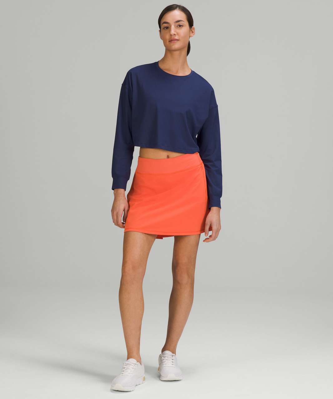 Lululemon Pace Rival Mid-Rise Skirt *Extra Long - Warm Coral