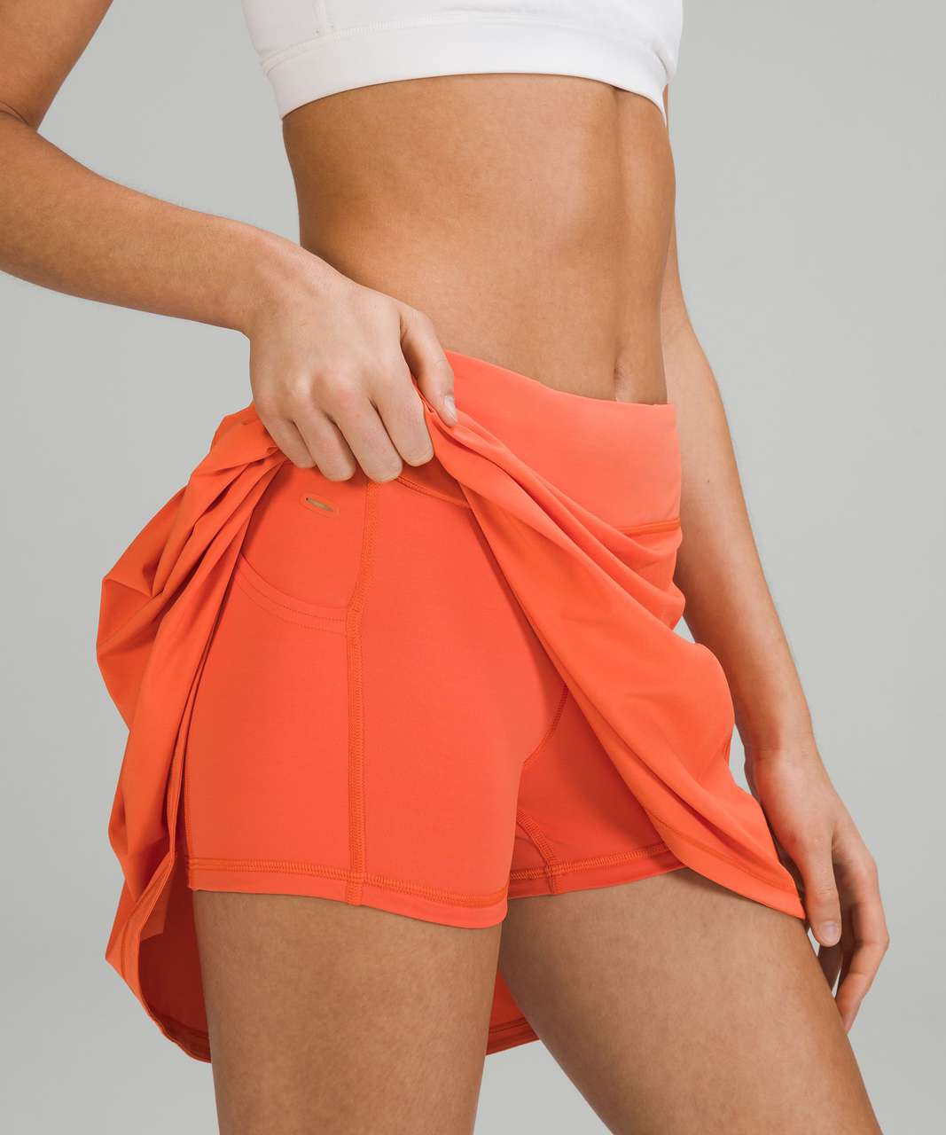 Lululemon Pace Rival Mid-Rise Skirt *Extra Long - Warm Coral
