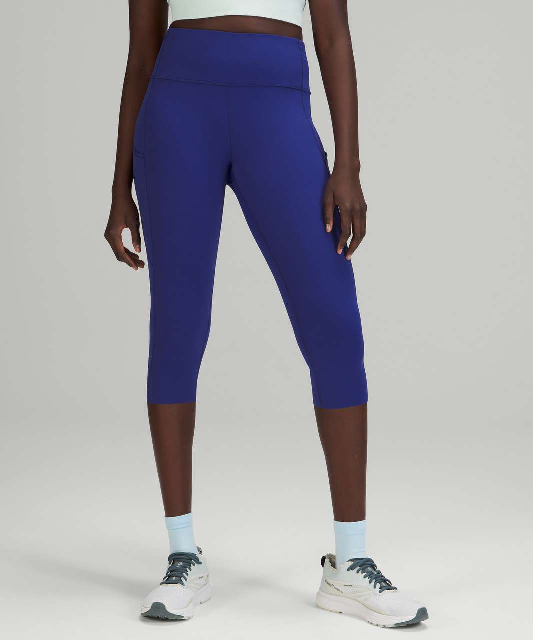 Lululemon Fast and Free High Rise Crop 23 - Dimensional Icing