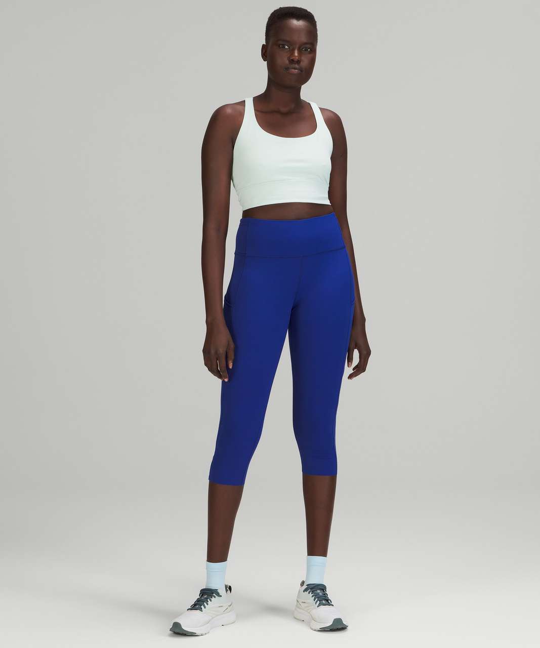 Lululemon Fast and Free Reflective High-Rise Crop 19" - Larkspur