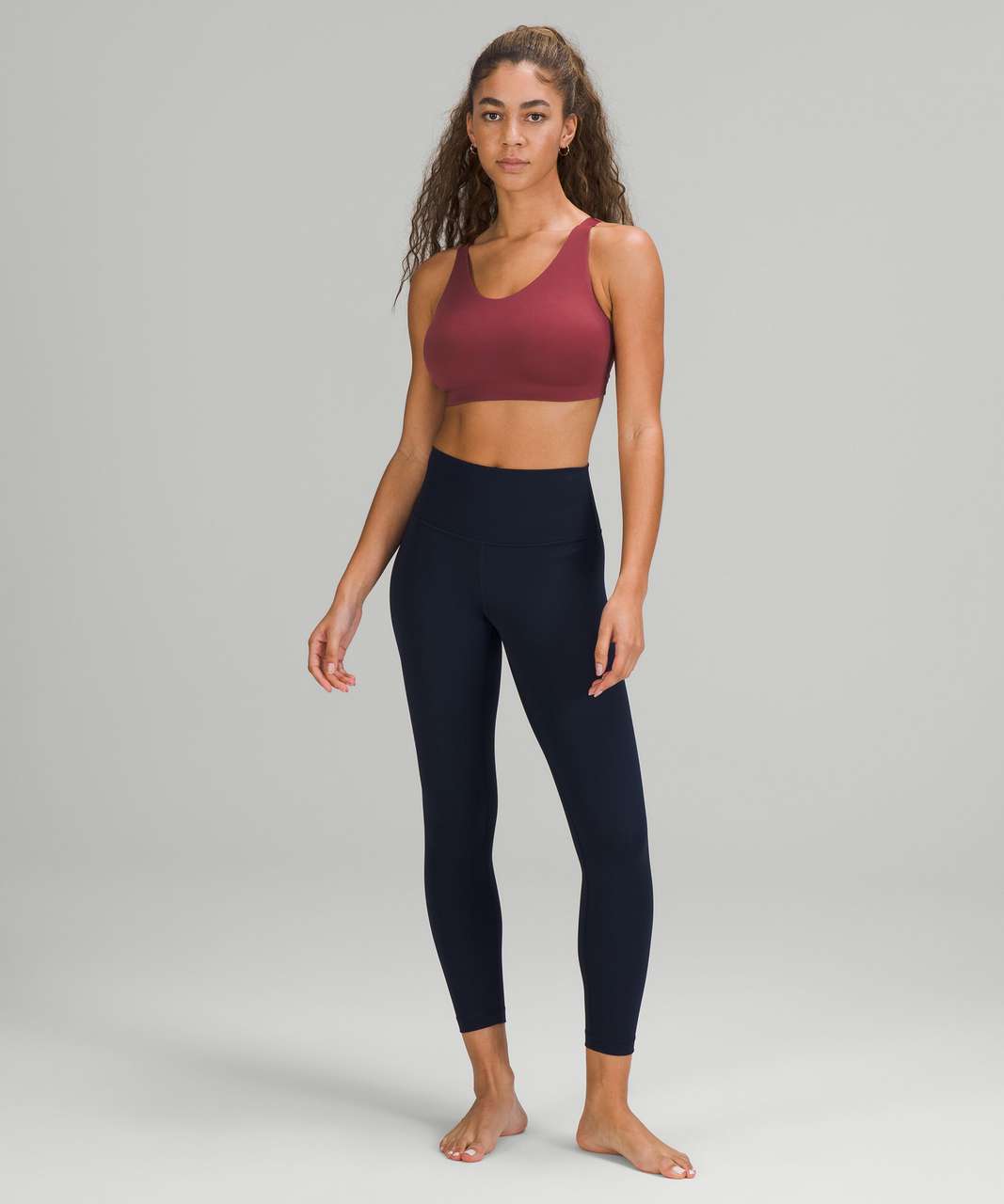 Lululemon In Alignment Straight-Strap Bra *Light Support, C/D Cup - True  Navy - lulu fanatics