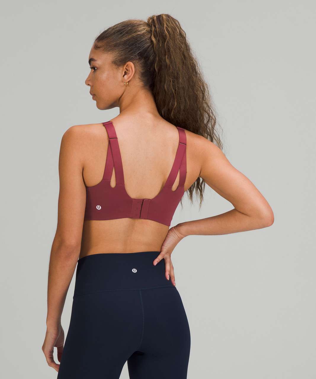 Lululemon In Alignment Bra *Light Support, D–G Cups - Mulled Wine