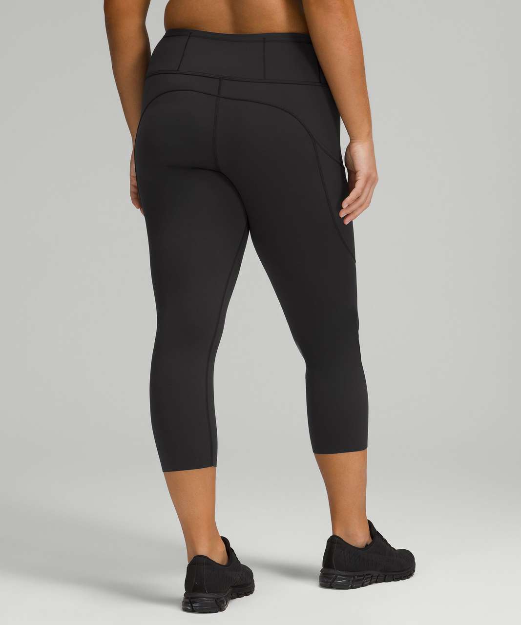 Lululemon Fast and Free High-Rise Crop 23" *Brushed Nulux - Black