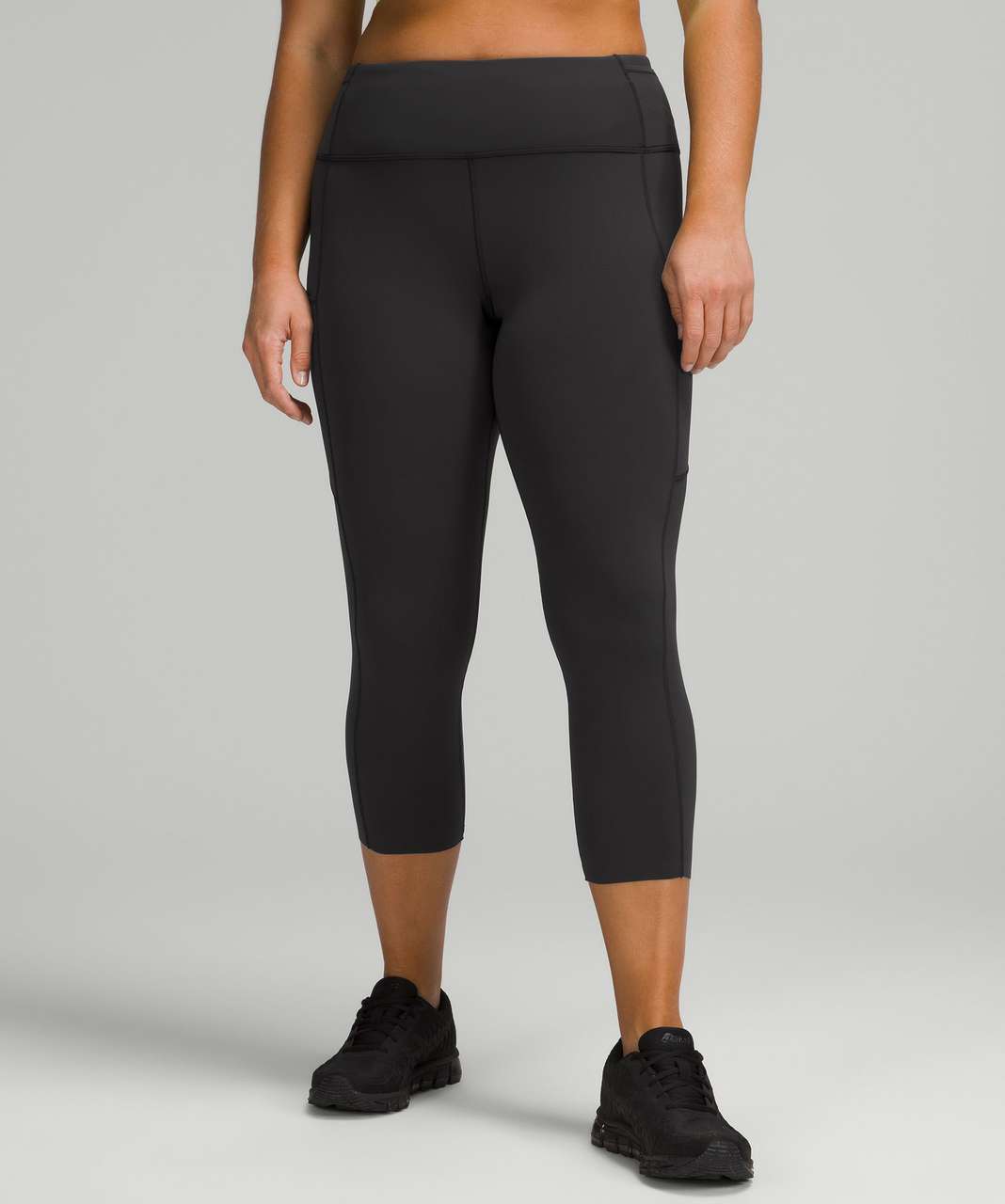 Lululemon Fast and Free High-Rise Crop 23" *Brushed Nulux - Black