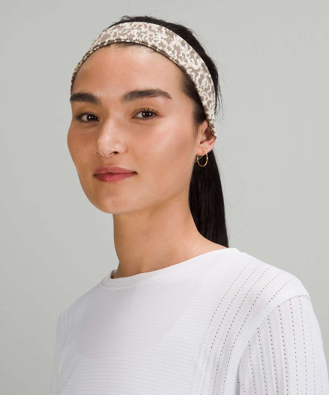 lululemon athletica Nulu Wide Reversible Headband - Color White in