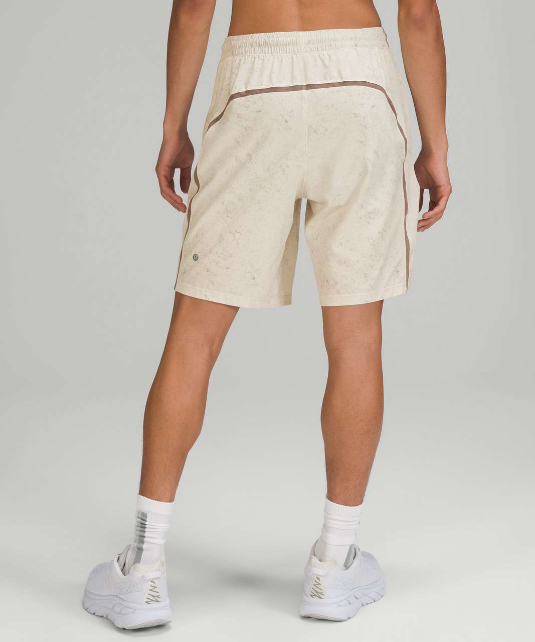 Lululemon Pace Breaker Lined Short 9" - Gravel Dust White Opal Lunar Rock