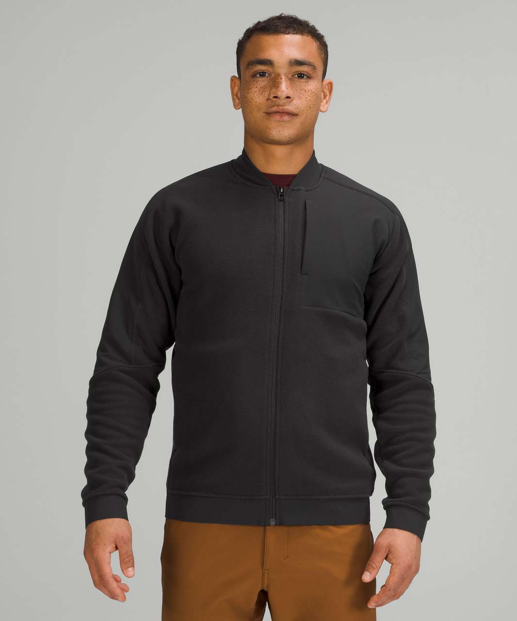 Lululemon Thick Fleece Bomber - Black - lulu fanatics