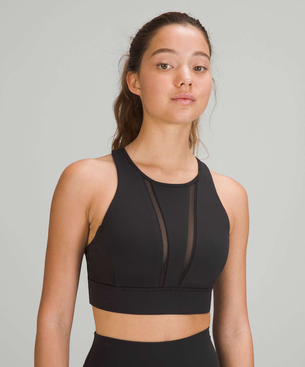 Mesh racerback sports bra