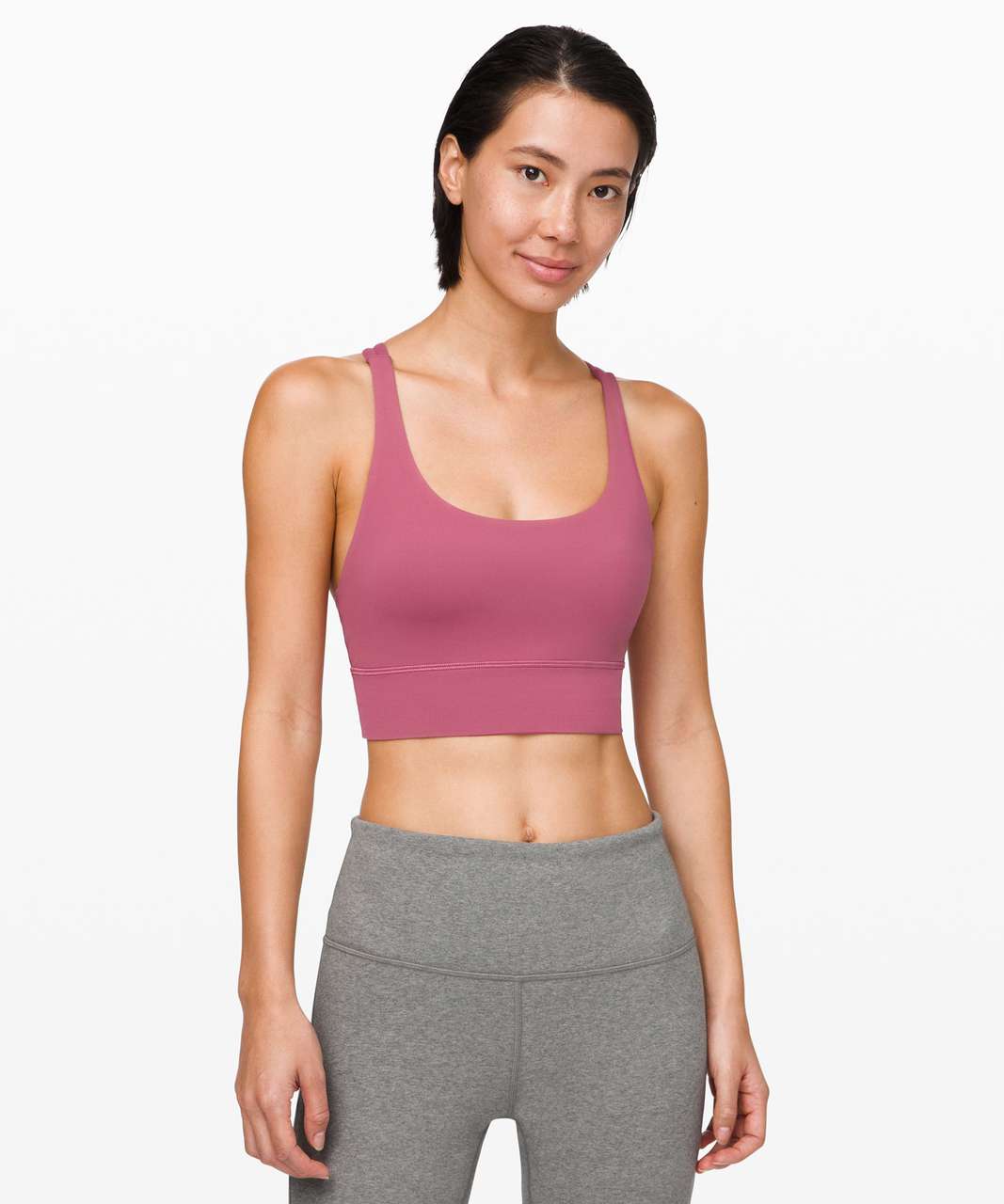 Lululemon Energy Longline Bra *Medium Support, B–D Cups - Moss Rose - lulu  fanatics