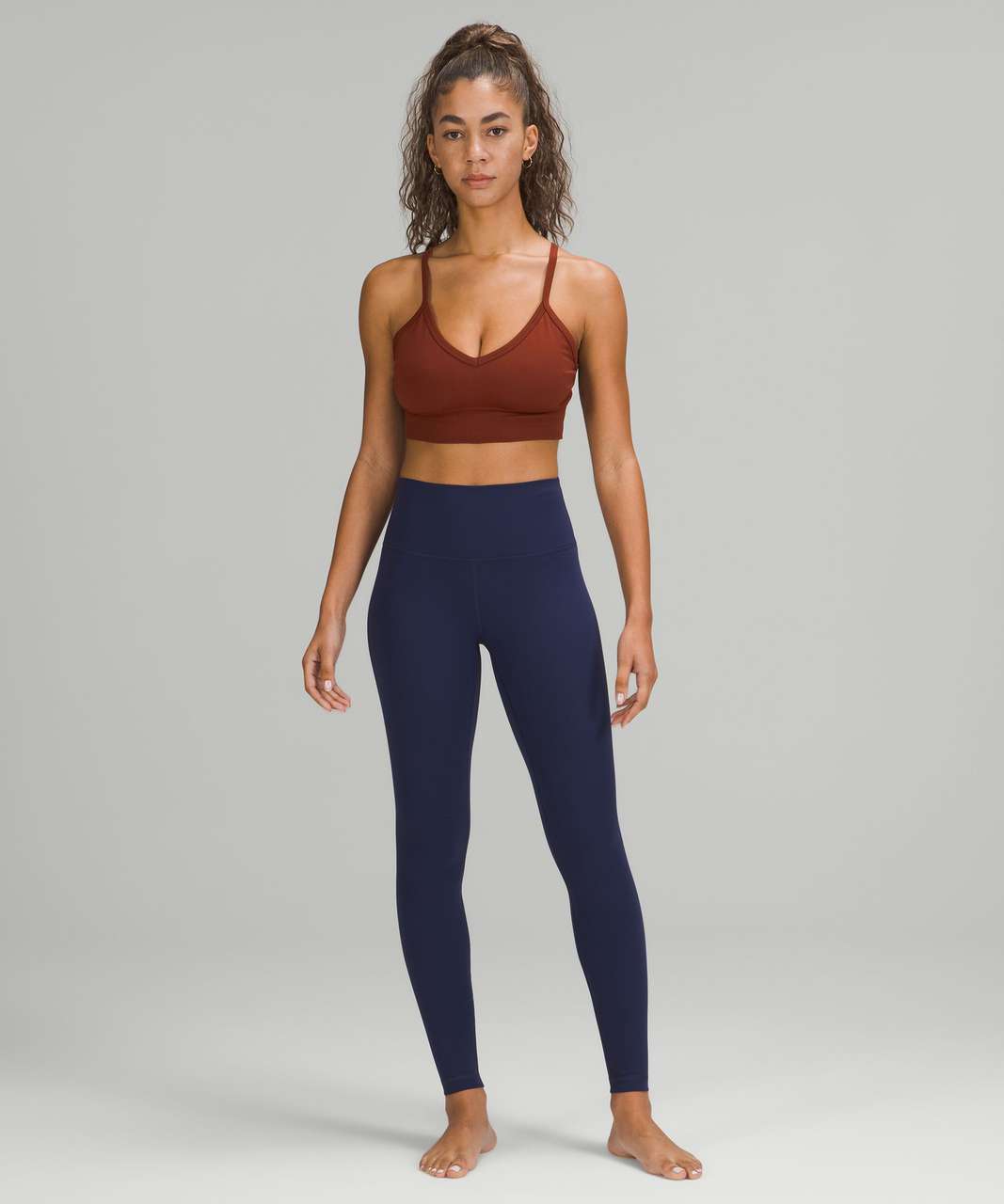 Lululemon Ebb to Street Bodysuit *Light Support, B/C Cups - Copper Brown -  lulu fanatics