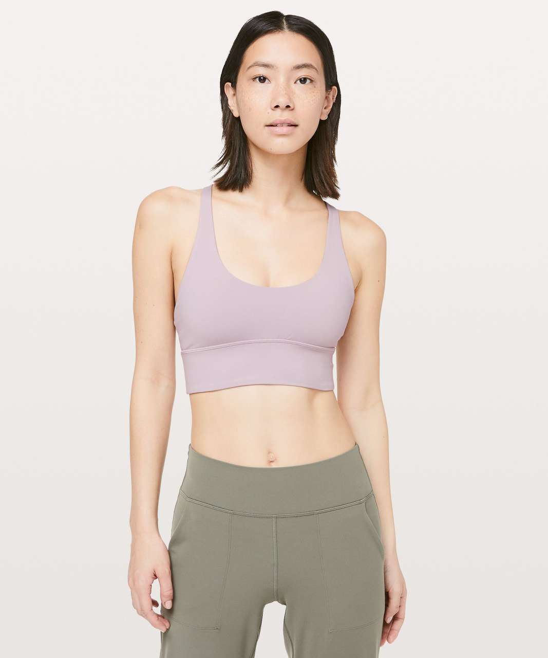 Lululemon Free to Be Moved Bra *Medium Support, A/B Cup - Powdered Mauve / Dark Chrome