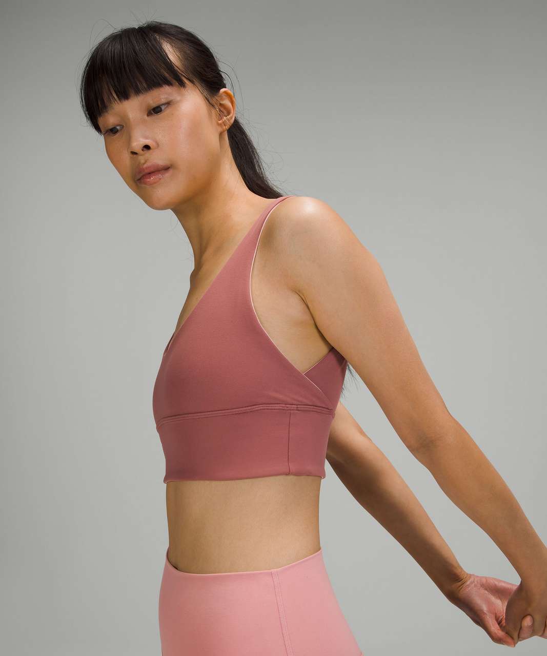 Lululemon Align Reversible Bra *Light Support, A/B Cup - Pink Peony /  Natural Ivory - lulu fanatics