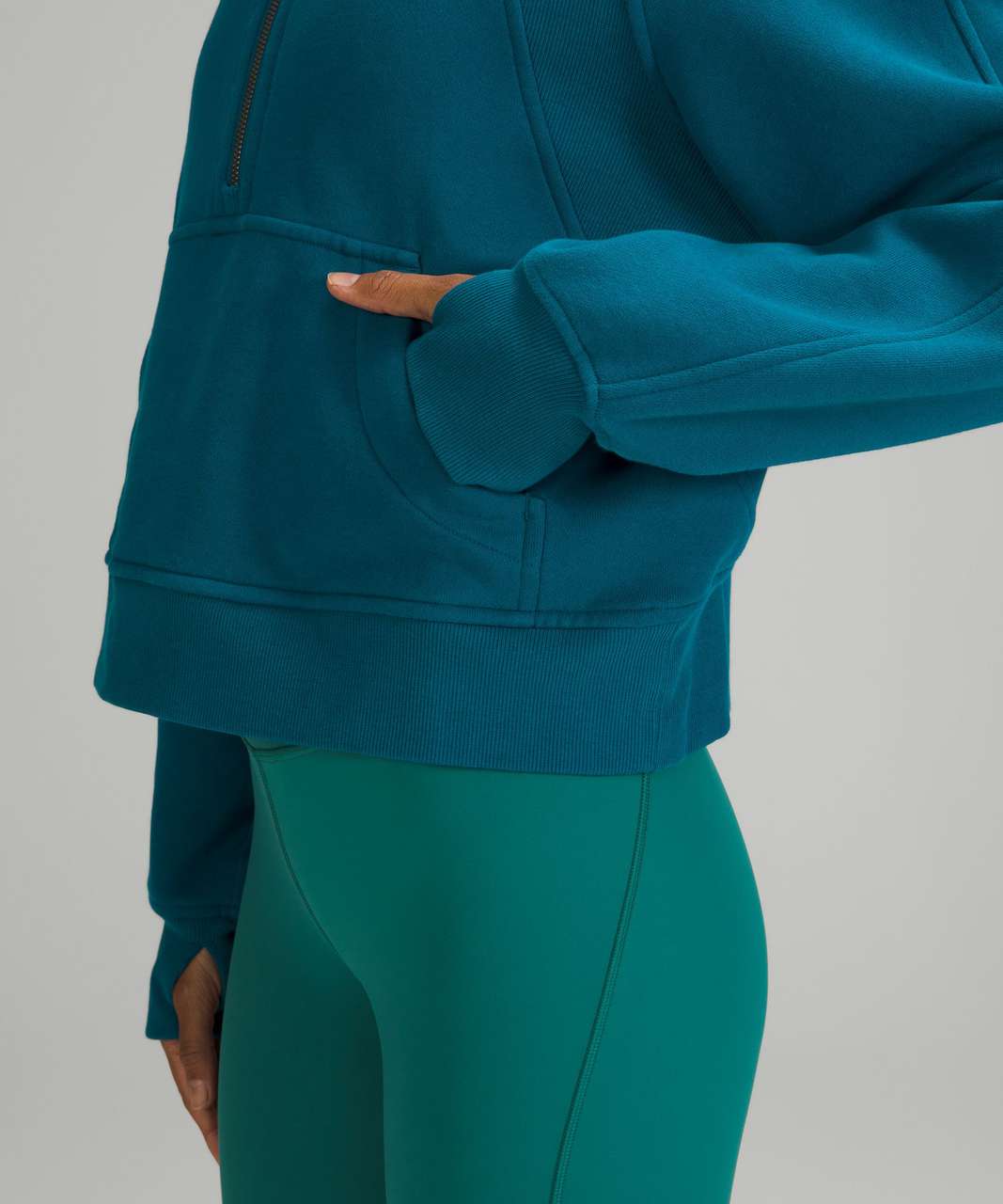 Lululemon Scuba Oversized Half-zip Hoodie In Blue