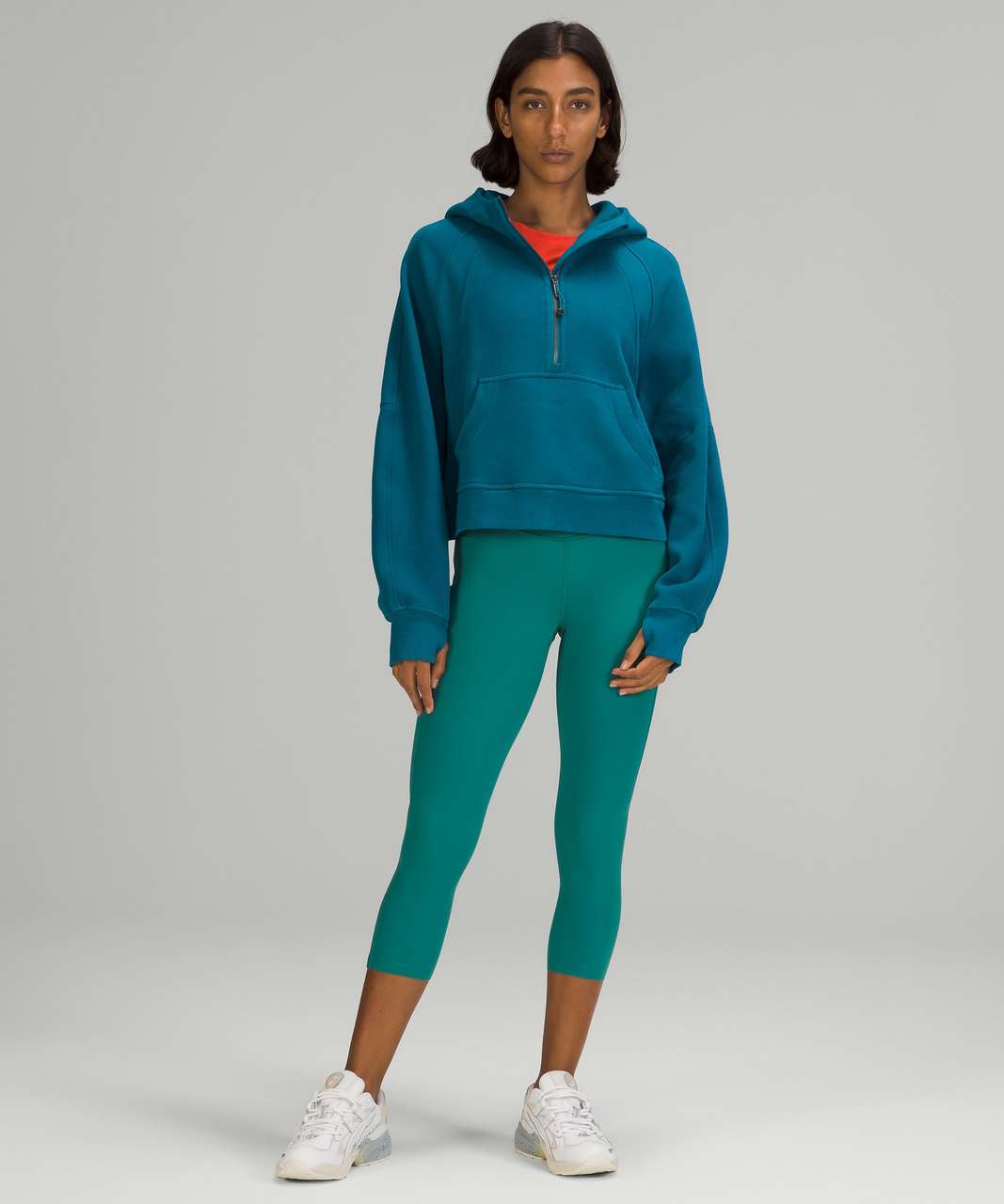 Lululemon Scuba Oversized Half Zip Hoodie in Capri