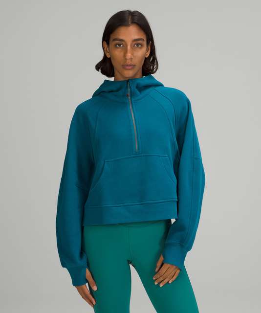 Lululemon Scuba Oversized Half-Zip Hoodie - White Opal - lulu fanatics