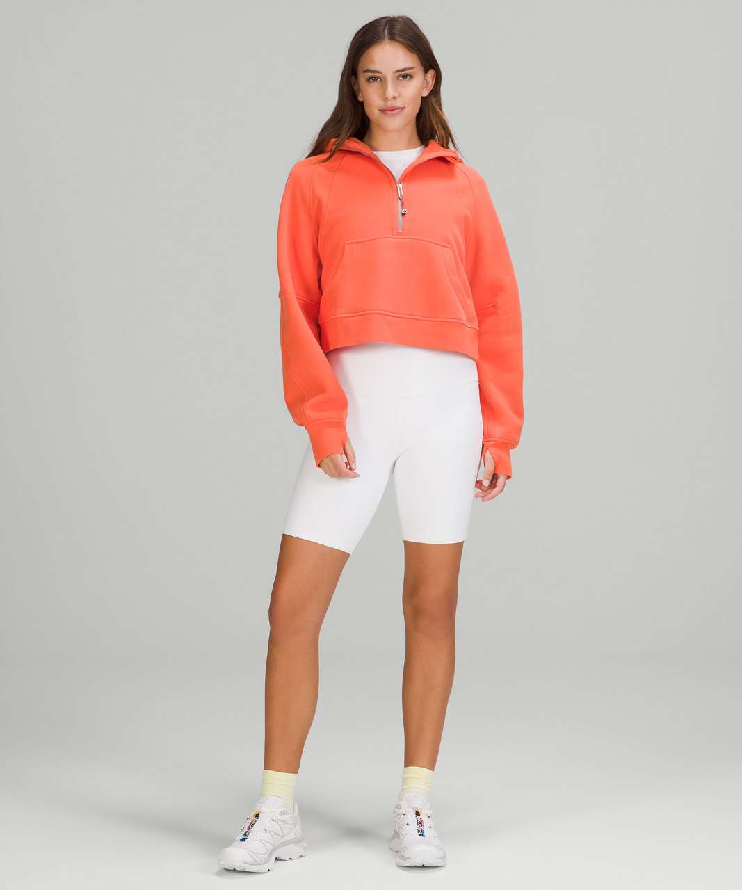 Lululemon Scuba Oversized Half-Zip Hoodie - Warm Coral - lulu fanatics