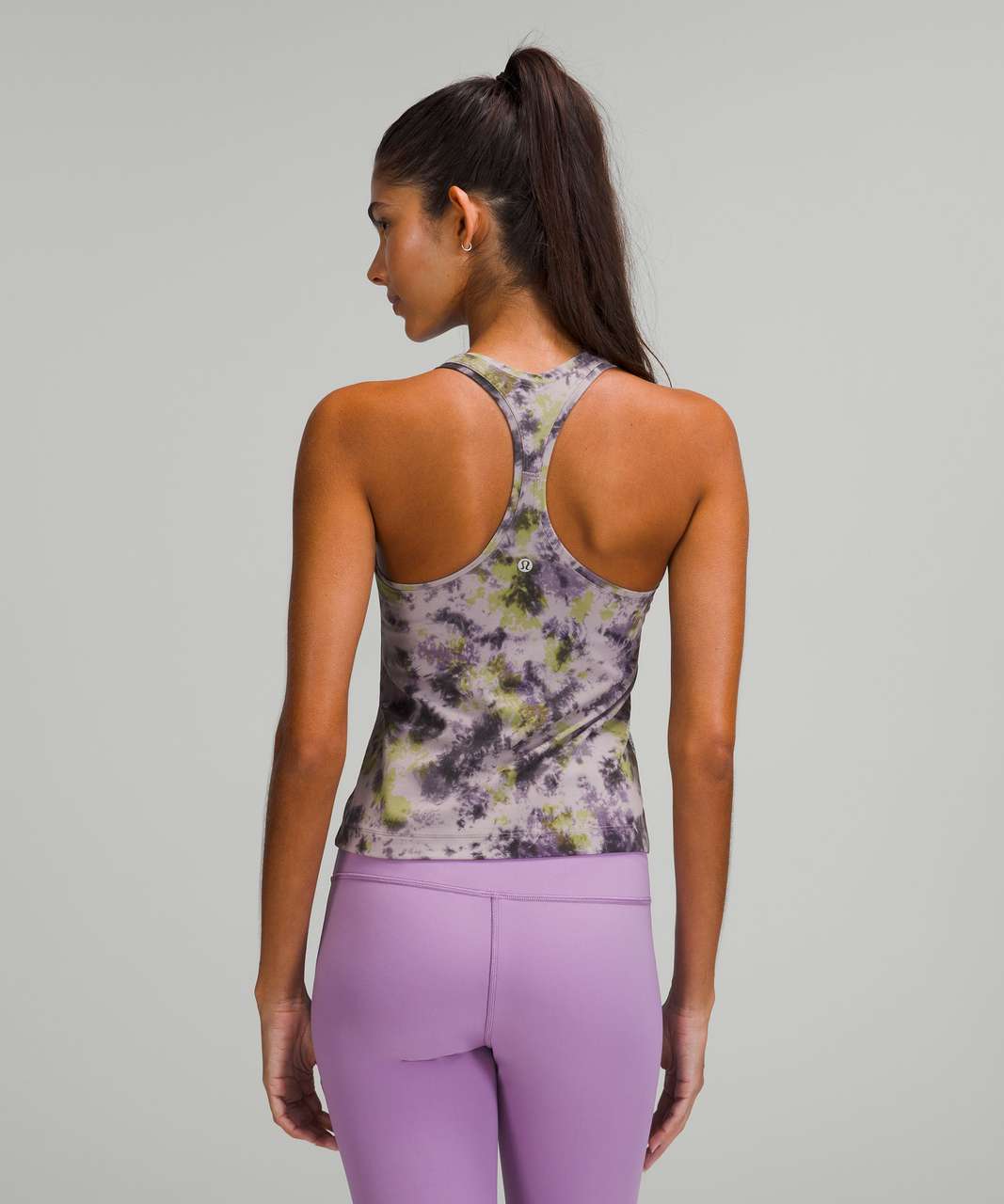 Lululemon Cool Racerback Short Tank Top *Nulu - Radial Tie Dye Mauve Grey Multi