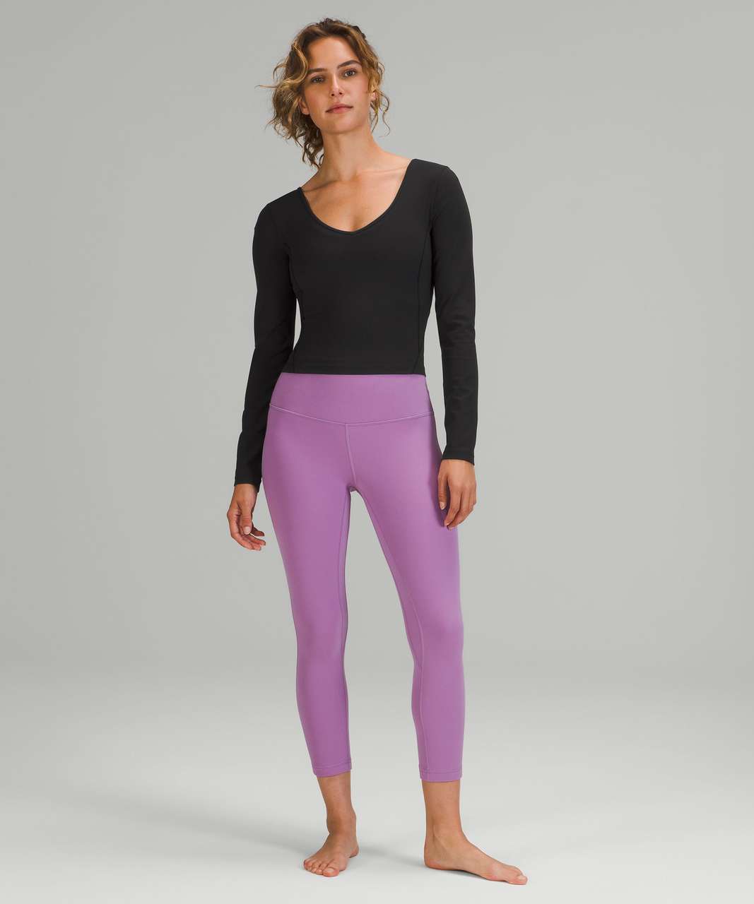 Lululemon Align Long Sleeve Shirt - Black - lulu fanatics