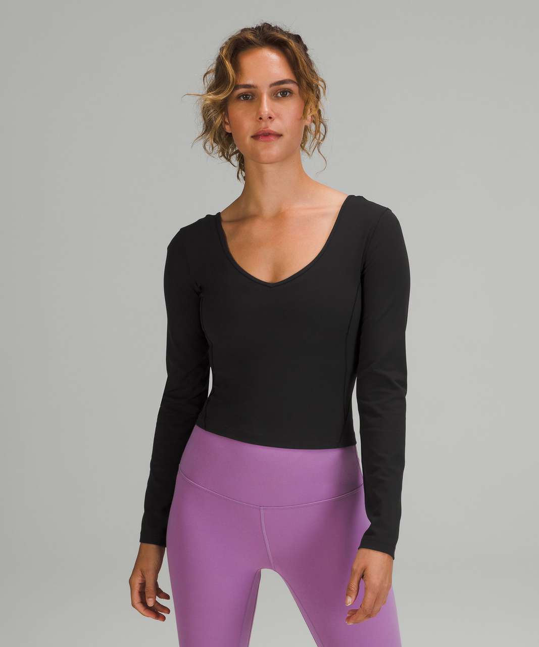 Lululemon Align Long Sleeve Shirt - Black - lulu fanatics