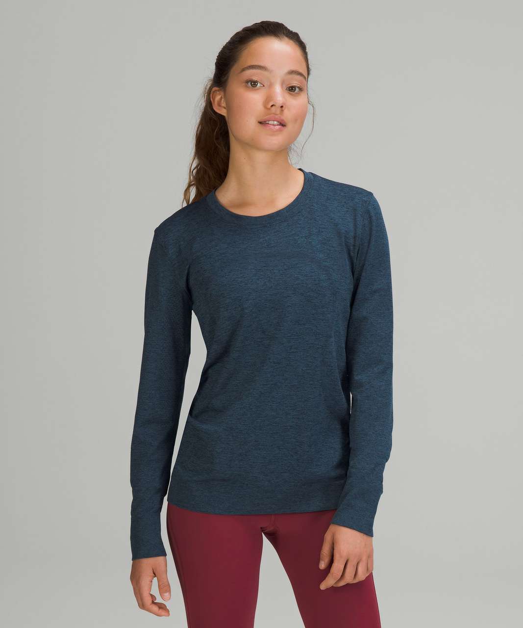 Lululemon Swiftly Relaxed Long Sleeve Shirt - True Navy / Iron Blue