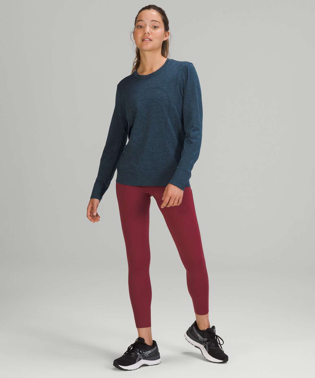 Lululemon Swiftly Relaxed Long Sleeve Shirt - True Navy / Iron Blue